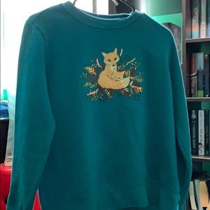 Fox embellished sweater